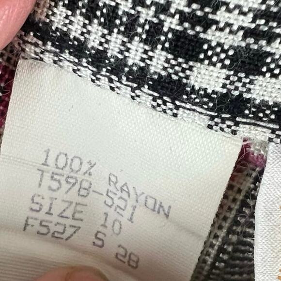 Pendleton Sophisticates VTG Pleated Plaid Skirt SZ 10 - Picture 5 of 9